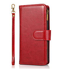 Handytasche Stand Schutzhülle Flip Leder Hülle T04 für Apple iPhone 12 Pro Max Rot