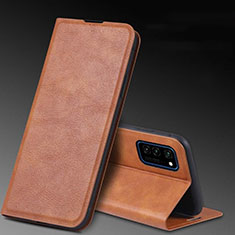 Handytasche Stand Schutzhülle Flip Leder Hülle T04 für Huawei Honor V30 5G Orange