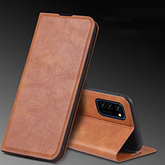 Handytasche Stand Schutzhülle Flip Leder Hülle T04 für Huawei Honor View 30 5G Orange
