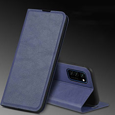 Handytasche Stand Schutzhülle Flip Leder Hülle T04 für Huawei Honor View 30 Pro 5G Blau
