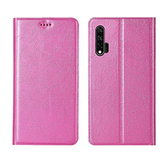 Handytasche Stand Schutzhülle Flip Leder Hülle T04 für Huawei Nova 6 5G Rosa