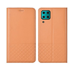 Handytasche Stand Schutzhülle Flip Leder Hülle T04 für Huawei Nova 6 SE Orange