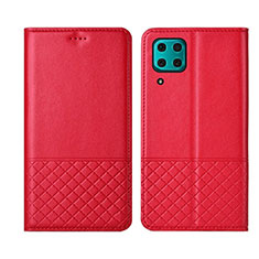 Handytasche Stand Schutzhülle Flip Leder Hülle T04 für Huawei Nova 6 SE Rot