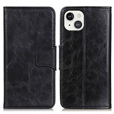 Handytasche Stand Schutzhülle Flip Leder Hülle T05 für Apple iPhone 13 Mini Schwarz