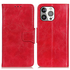 Handytasche Stand Schutzhülle Flip Leder Hülle T05 für Apple iPhone 14 Pro Rot