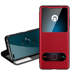 Handytasche Stand Schutzhülle Flip Leder Hülle T05 für Huawei Honor V30 Pro 5G Rot