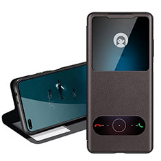 Handytasche Stand Schutzhülle Flip Leder Hülle T05 für Huawei Honor View 30 Pro 5G Braun