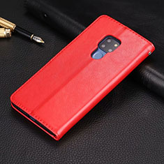 Handytasche Stand Schutzhülle Flip Leder Hülle T05 für Huawei Mate 20 X 5G Rot