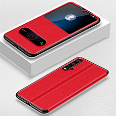 Handytasche Stand Schutzhülle Flip Leder Hülle T05 für Huawei Nova 5 Pro Rot