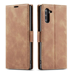 Handytasche Stand Schutzhülle Flip Leder Hülle T05 für Samsung Galaxy Note 10 Orange