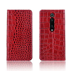 Handytasche Stand Schutzhülle Flip Leder Hülle T05 für Xiaomi Mi 9T Rot