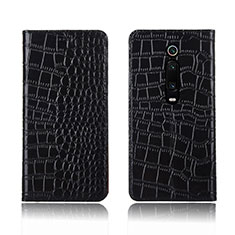 Handytasche Stand Schutzhülle Flip Leder Hülle T05 für Xiaomi Mi 9T Schwarz