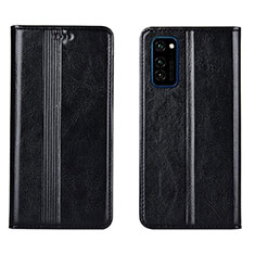 Handytasche Stand Schutzhülle Flip Leder Hülle T06 für Huawei Honor V30 Pro 5G Schwarz