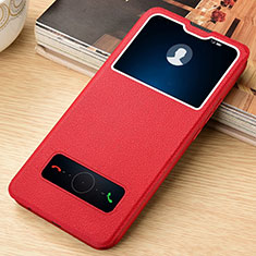 Handytasche Stand Schutzhülle Flip Leder Hülle T06 für Huawei Nova 6 5G Rot