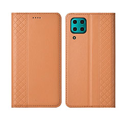 Handytasche Stand Schutzhülle Flip Leder Hülle T06 für Huawei Nova 7i Orange