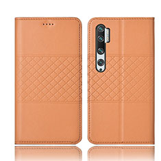 Handytasche Stand Schutzhülle Flip Leder Hülle T06 für Xiaomi Mi Note 10 Orange