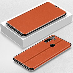 Handytasche Stand Schutzhülle Flip Leder Hülle T06 für Xiaomi Redmi Note 8 Orange