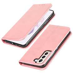 Handytasche Stand Schutzhülle Flip Leder Hülle T06D für Samsung Galaxy S21 Plus 5G Rosa