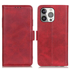 Handytasche Stand Schutzhülle Flip Leder Hülle T07 für Apple iPhone 13 Pro Rot