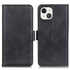 Handytasche Stand Schutzhülle Flip Leder Hülle T07 für Apple iPhone 14 Schwarz