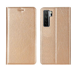 Handytasche Stand Schutzhülle Flip Leder Hülle T07 für Huawei Nova 7 SE 5G Gold