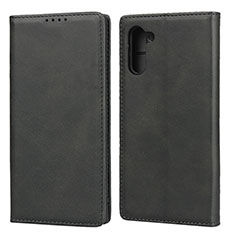 Handytasche Stand Schutzhülle Flip Leder Hülle T07 für Samsung Galaxy Note 10 5G Schwarz