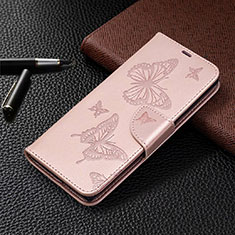 Handytasche Stand Schutzhülle Flip Leder Hülle T07 für Samsung Galaxy Note 20 5G Rosegold