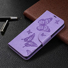 Handytasche Stand Schutzhülle Flip Leder Hülle T07 für Samsung Galaxy Note 20 5G Violett