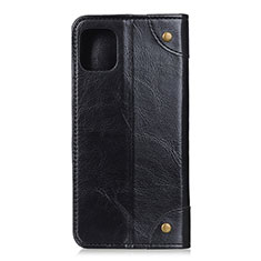 Handytasche Stand Schutzhülle Flip Leder Hülle T07 für Xiaomi Mi 11 Lite 4G Schwarz