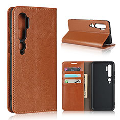 Handytasche Stand Schutzhülle Flip Leder Hülle T07 für Xiaomi Mi Note 10 Orange