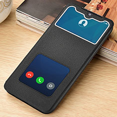 Handytasche Stand Schutzhülle Flip Leder Hülle T07 für Xiaomi Redmi Note 8T Schwarz