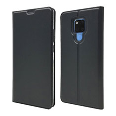 Handytasche Stand Schutzhülle Flip Leder Hülle T08 für Huawei Mate 20 X 5G Schwarz