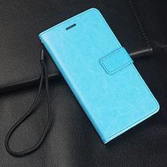 Handytasche Stand Schutzhülle Flip Leder Hülle T08 für Huawei P20 Lite (2019) Hellblau