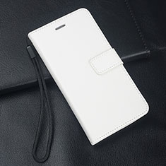 Handytasche Stand Schutzhülle Flip Leder Hülle T08 für Huawei P20 Lite (2019) Weiß