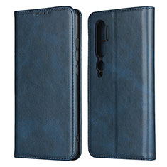 Handytasche Stand Schutzhülle Flip Leder Hülle T08 für Xiaomi Mi Note 10 Pro Blau