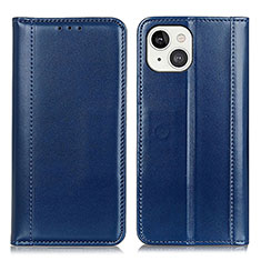 Handytasche Stand Schutzhülle Flip Leder Hülle T09 für Apple iPhone 15 Blau