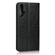 Handytasche Stand Schutzhülle Flip Leder Hülle T09 für Huawei Nova 5 Schwarz