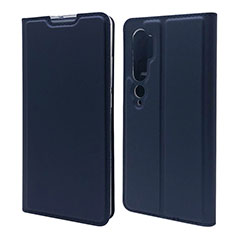 Handytasche Stand Schutzhülle Flip Leder Hülle T09 für Xiaomi Mi Note 10 Pro Blau