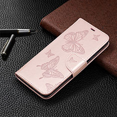 Handytasche Stand Schutzhülle Flip Leder Hülle T09 für Xiaomi Redmi 9A Rosegold