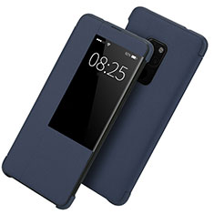 Handytasche Stand Schutzhülle Flip Leder Hülle T10 für Huawei Mate 20 X 5G Blau