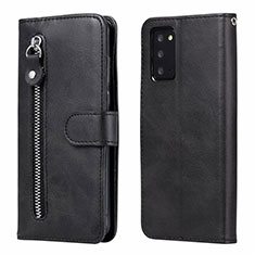 Handytasche Stand Schutzhülle Flip Leder Hülle T10 für Samsung Galaxy Note 20 5G Schwarz