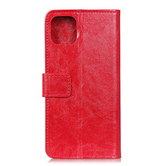 Handytasche Stand Schutzhülle Flip Leder Hülle T10 für Xiaomi Mi 11 Lite 4G Rot