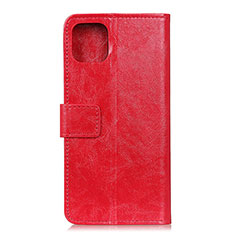 Handytasche Stand Schutzhülle Flip Leder Hülle T10 für Xiaomi Mi 11 Lite 5G Rot