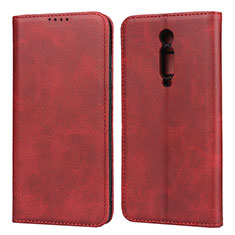 Handytasche Stand Schutzhülle Flip Leder Hülle T10 für Xiaomi Mi 9T Rot