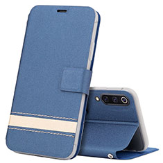 Handytasche Stand Schutzhülle Flip Leder Hülle T10 für Xiaomi Mi A3 Blau