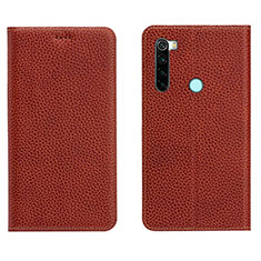 Handytasche Stand Schutzhülle Flip Leder Hülle T10 für Xiaomi Redmi Note 8 Fuchsie