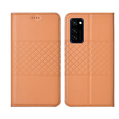 Handytasche Stand Schutzhülle Flip Leder Hülle T11 für Huawei Honor View 30 5G Orange