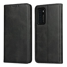 Handytasche Stand Schutzhülle Flip Leder Hülle T11 für Huawei P40 Schwarz