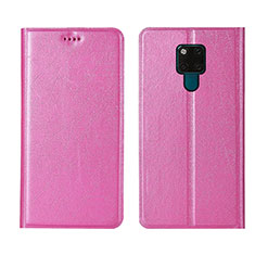 Handytasche Stand Schutzhülle Flip Leder Hülle T12 für Huawei Mate 20 X 5G Rosa