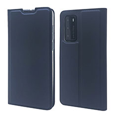 Handytasche Stand Schutzhülle Flip Leder Hülle T12 für Huawei P40 Blau